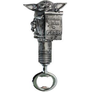 Star Wars Bottle Opener Baby Yoda Lightsaber 3D printed 6.1” Resin Metal Drink L